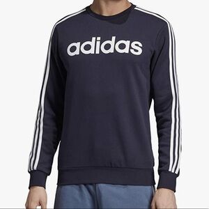 adidas Men's Essentials 3-Stripes Fleece Crew